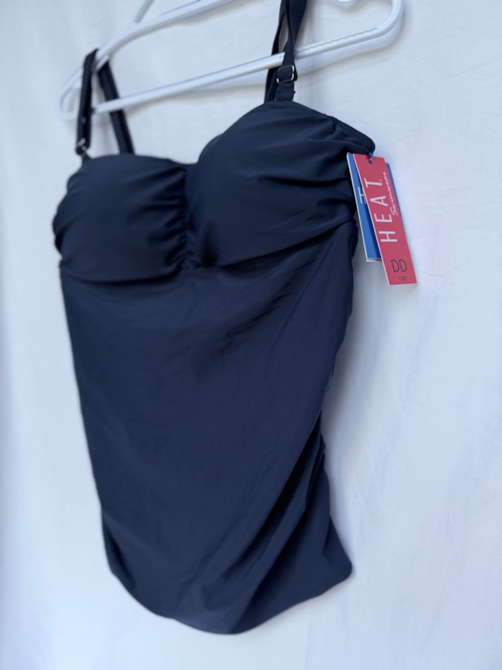 HEAT Swim Black DD-Cup Tankini Top